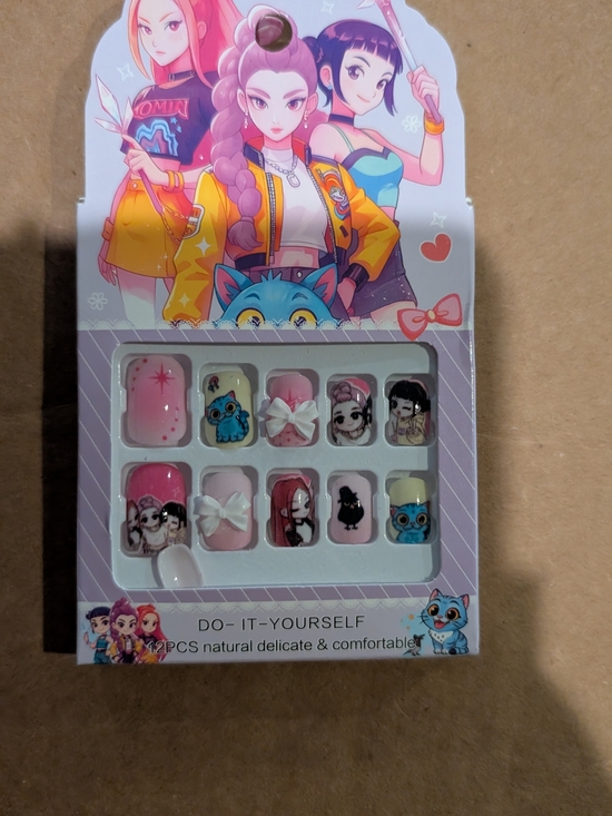 Other - New K-pop Demon Hunters Press-On Nail Set with Bow Accents